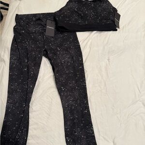 Women's Black Patterned Pants by Fabletics